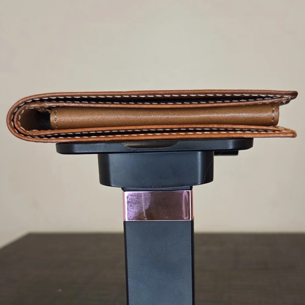 Celine Macadam Canvas Bi-Fold Wallet Brown Tan Vintage Entrupy COA - Picture 4 of 11